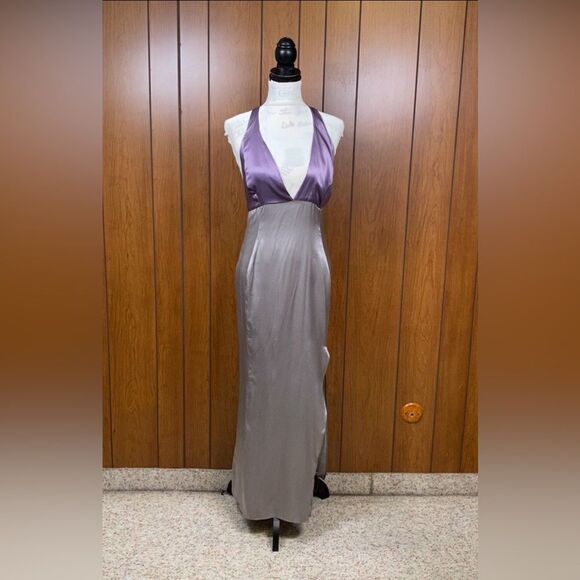 Frederick Anderson Silk Halter Gown size 8 - Picture 6 of 13